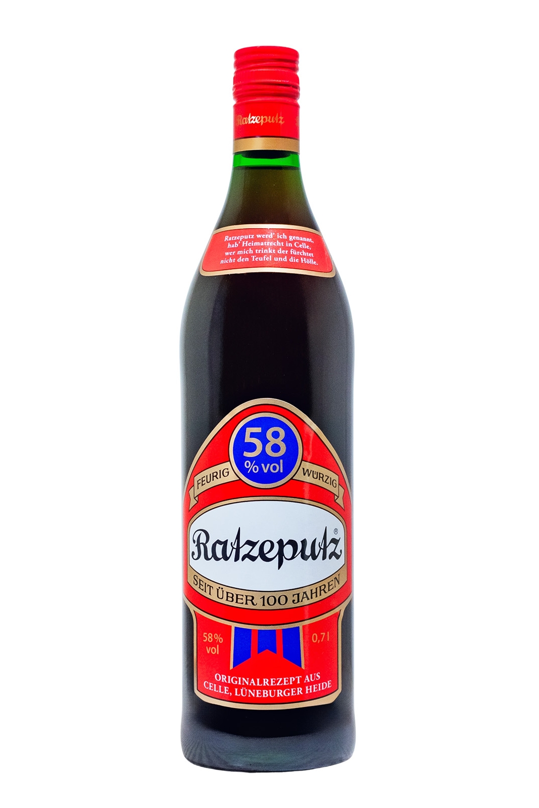 Ratzeputz Ingwer-Spirituose - 0,7L 58% vol Ratzeputz Ingwer-Spirituose - 0,7L 58% vol