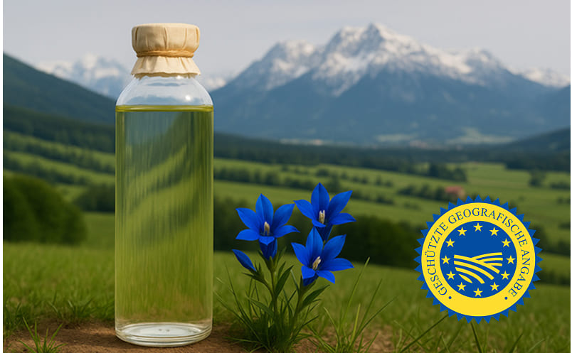 Bayerischer Gebirgsenzian – Spirituose mit geografischer Angabe Bayerischer Gebirgsenzian – Spirituose mit geografischer Angabe